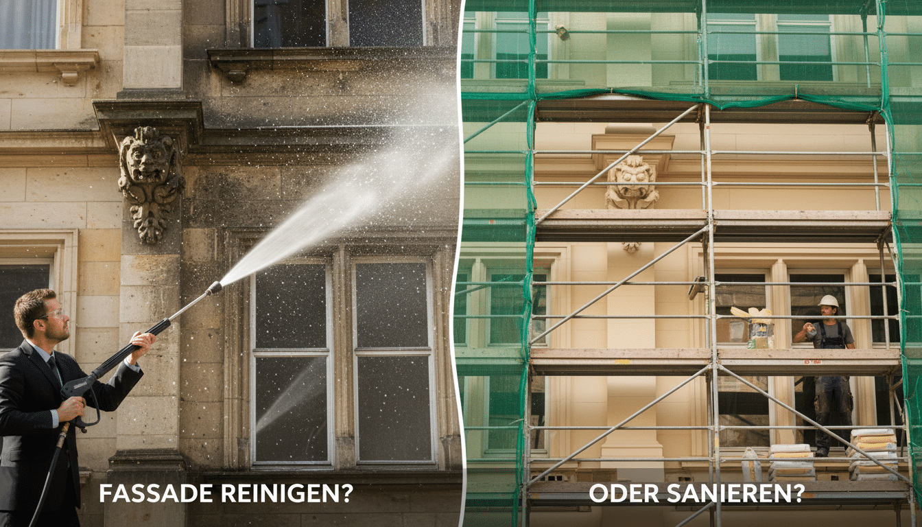 Fassade reinigen oder sanieren?